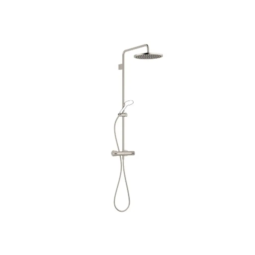 DORNBRACHT Shower Pipe mit Brause-Thermostat SERIENSPEZIFISCH 34460979 Platin gebürstet, 34460979-06 Galeriebild 1